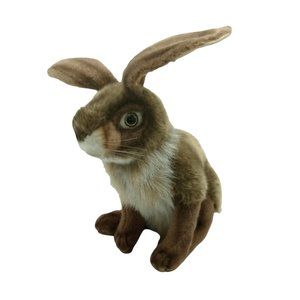 Vintage Stuffed Bunny Rabbit, Hansa Plush, Stuffed Animal, Thomas Boland, 12 in